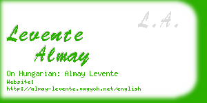 levente almay business card